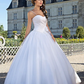 Ball Gown Wedding Dresses Sweetheart Neckline Floor Length Tulle Sleeveless Long