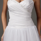 A-Line Wedding Dresses Sweetheart Neckline Spaghetti Strap Floor Length Taffeta Tulle Sleeveless Long