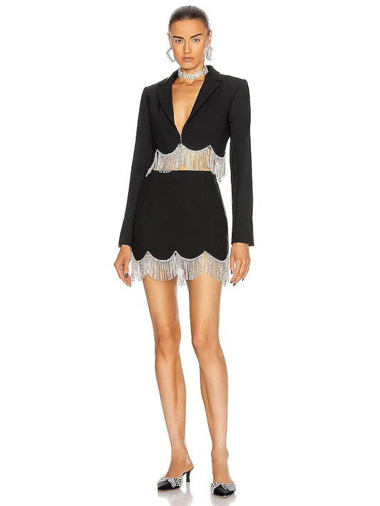 Piece Minimalist Sexy Homecoming Cocktail Party Dress Shirt Collar Sleeve Short Mini Polyster with Tassel