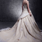 A-Line Wedding Dresses Strapless Cathedral Train Taffeta Beaded Lace Strapless Glamorous Plus Size with Beading Lace Insert