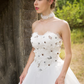 Ball Gown Wedding Dresses Sweetheart Neckline Floor Length Lace Tulle Sleeveless with Lace Appliques