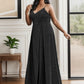 Plus Size Spaghetti Strap Shiny Formal Evening Dress for Wedding Sexy