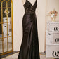 Black Mermaid Backless Lace Prom Dresses Floor-Length Evening Gowns Sexy