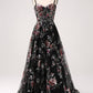 Elegant Sparkly Ivory Flower A Line Sweetheart Sequin Corset Party Dress With Slit Beautiful