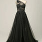 Elegant A Line One Shoulder Purple Long Prom Dress with Appliques Beautiful