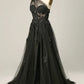 Elegant A Line One Shoulder Purple Long Prom Dress with Appliques Beautiful