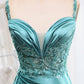 Mermaid Spaghetti Straps Corset Prom Dress with Slit Long Sexy