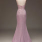 Mermaid Spaghetti Straps Long Prom Dress with Beading V-neck Sexy