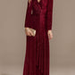 Trumpet/Mermaid V-Neck Long Sleeves Prom Evening Dresses With Sequin Sparkly