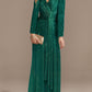 Trumpet/Mermaid V-Neck Long Sleeves Prom Evening Dresses With Sequin Sparkly