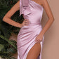 Sheath/Column One-Shoulder Floor-Length Prom Dresses Sexy Evening Dresses