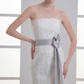 Wedding Dresses Strapless Chapel Train Lace Satin Strapless with Sashes Ribbons Bow(s)