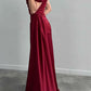 Charming Sheath Off The Shoulder Pleated Long Formal Prom Dress Elegant Evening Gown Fashion Wedding Guest Party Dress