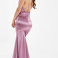 Sheath/Column Spaghetti Straps Floor-Length Long Bridesmaid Dresses Sexy