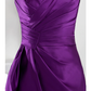 Minimalist Elegant Homecoming Cocktail Party Dress Sweetheart Neckline Sleeveless Short Mini Satin with Sleek