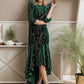 Women's Stylish Bodycon High-Low Velvet Party Dress Sparkly
