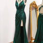 Mermaid Spaghetti Straps Keyhole Long Prom Dress With Slit Sexy