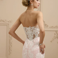 Wedding Dresses Sweetheart Neckline Court Train Lace Strapless Sexy Illusion Detail
