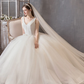 Princess Ball Gown Wedding Dresses V Neck Floor Length Satin Tulle Sleeveless Formal Luxurious with Bow(s)