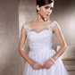 Ball Gown A-Line Wedding Dresses Scoop Neck Lace Tulle Sleeveless Beautiful