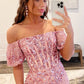 Elegant Mermaid Off-the-Shoulder Sleeves Sequins Long Prom Dresses with Slit Evening Dresses
