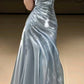 Fashion Strapless Pleated Sleeveless Long Formal Prom Dress Elegant Evening Gown Charming Wedding Guest Party Dress