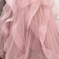 A-Line/Princess V-Neck Floor-Length Prom Dresses Sexy Evening Dresses