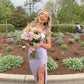 Light Purple Side Slit Satin Prom Dress Long Party Dress Evening Dress Formal Dress