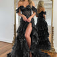 Gorgeous Off The Shoulder Mermaid Glitter Prom Dress With Appliques