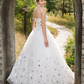 Ball Gown Wedding Dresses Sweetheart Neckline Floor Length Lace Tulle Sleeveless with Lace Appliques