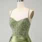 Sparkly Light Green Sequins Corset Homecoming Dress Short Party Dress