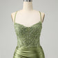 Sparkly Light Green Sequins Corset Homecoming Dress Short Party Dress