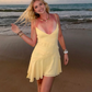 Sweetheart A-Line Spaghetti Straps Sleeveless Short Summer Dress Lovely Homecoming Dress Charming Vacation Beach Dress