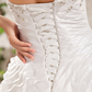 Ball Gown Wedding Dresses Strapless Floor Length Taffeta Sleeveless with Beading Cascading Ruffle