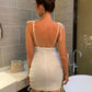Hot Sale Sequins Spaghetti Straps Bodycon Short/Mini Homecoming Dress Sexy