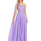 Hot Selling Purple One Shoulder Prom Dresses Zipper Up With Bead Sexy Evening Dresses
