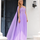 Hot Selling Purple One Shoulder Prom Dresses Zipper Up With Bead Sexy Evening Dresses