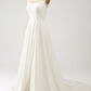 Ivory A Line Off The Shoulder Bridal Dress With 3D Butterflies Long Sleeves Sexy
