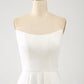 Ivory A Line Off The Shoulder Bridal Dress With 3D Butterflies Long Sleeves Sexy
