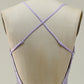 Mermaid Spaghetti Straps Purple Long Prom Dress with Beading V-neck With Slit