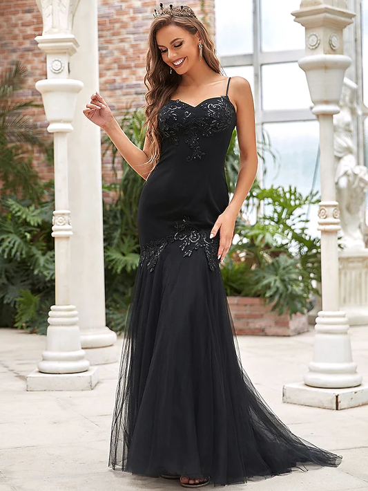 Wedding Dresses V Neck Tulle Sequined Sleeveless Casual Sexy with Sequin