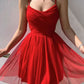 Charming Spaghetti Straps Short Prom Dress Lovely Homecoming Dress Cute Birthday Party Dress