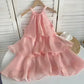 Light Blue Halter Layered Short Party Dress Homecoming Dress Simple Formal Dress