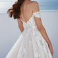 Off-The-Shoulder Ball-Gown Lace Wedding Dresses With Tulle Floor Length Elegant