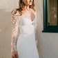 Fairy Mermaid Sweetheart Long Sleeves Satin Wedding Dresses with Appliques Beautiful