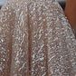 A-Line Evening Gown Corsets Dress Party Wear Tea Length Sleeveless Strapless Tulle with Sequin Sparkly