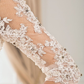 Ball Gown Wedding Dresses V Neck Chapel Train Taffeta Half Sleeve See-Through with Ruched Beading