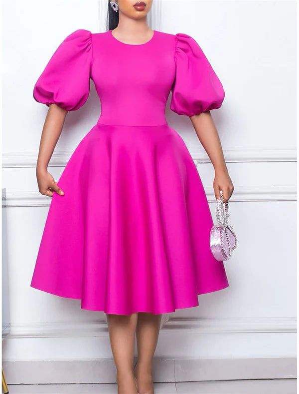 Ruched Crew Neck Short Sleeve Midi Dress Birthday Vacation Black Party Dress Cocktail Dress White