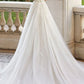 Off-The-Shoulder Ball-Gown Wedding Dresses With Short Sleeves Tulle Lace And Appliques Elegant