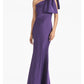 Sheath / Column Evening Gown Satin Elegant Dress Formal Floor Length Sleeveless One Shoulder Satin With Bow(s) Formal Dress